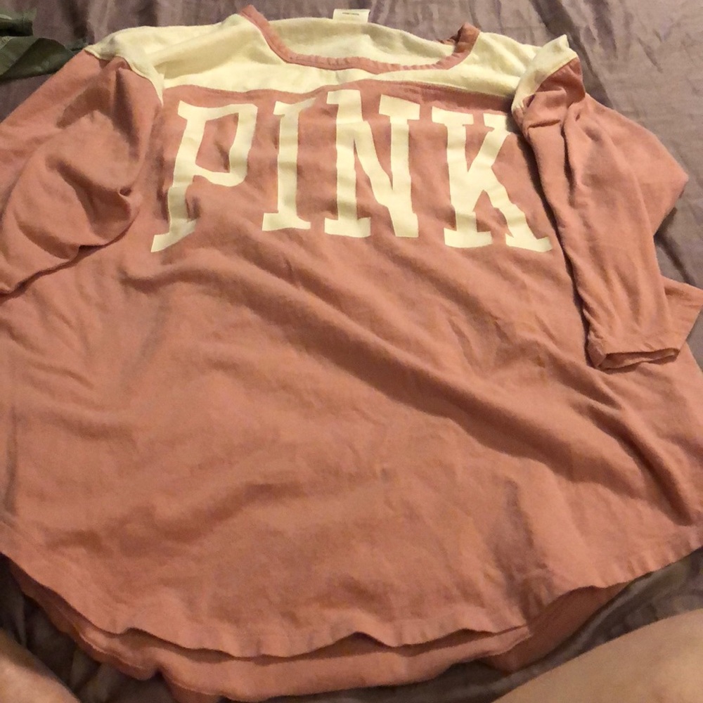 Vs pink blush quarter length sleeve tee